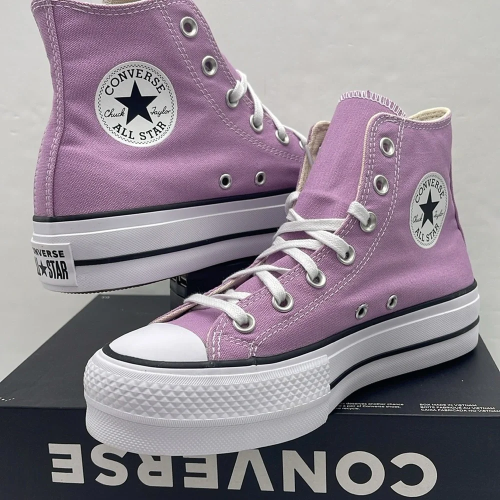 Converse WMNS Lavender High-Top Platforms A09392F CTAS LIFT HI CLASSIC AMETHYST